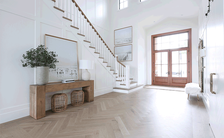 entryway table design by Trisha Isabey photography by Trevor Cooper